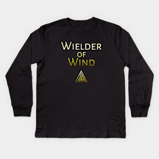 Wielder of Wind Kids Long Sleeve T-Shirt